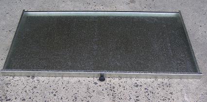 Australian made galvanised steel drip tray